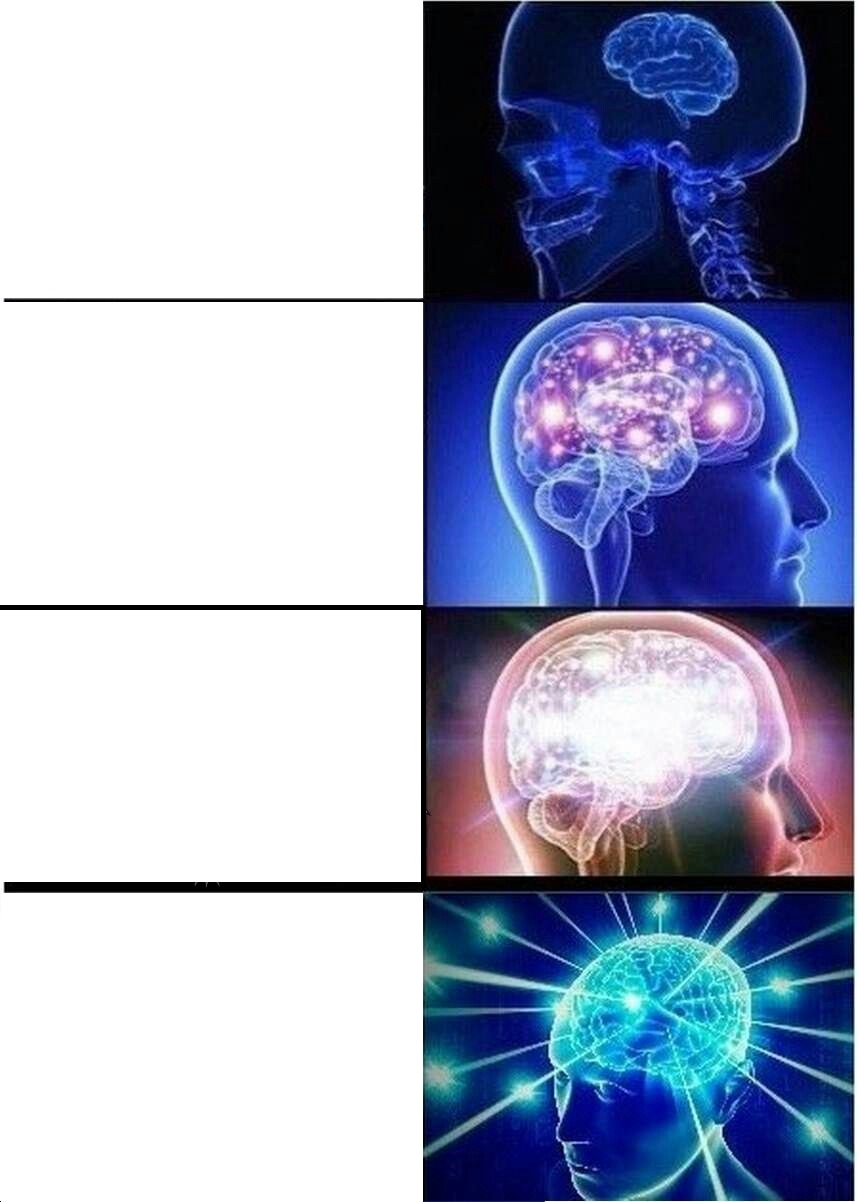 Expanding Brain meme about Tortuga