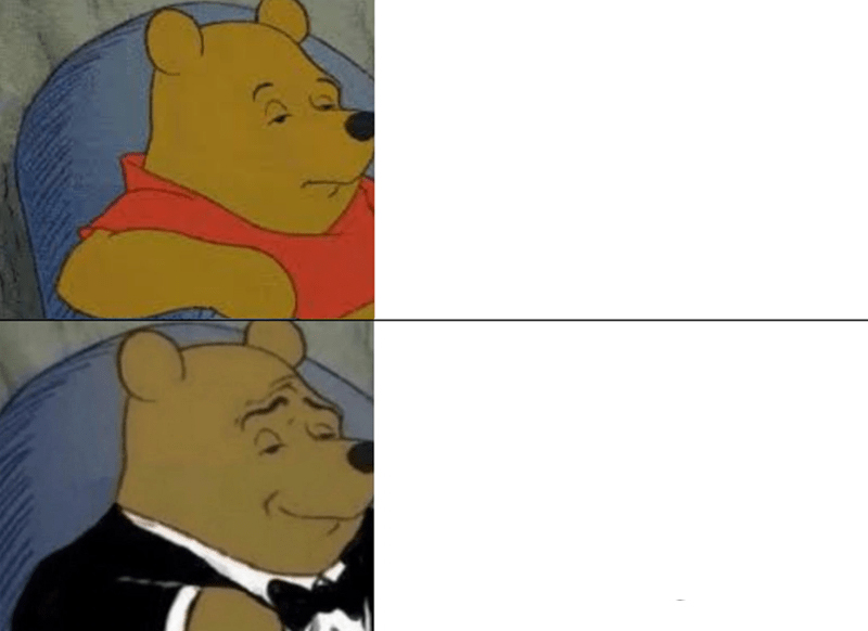 Tuxedo Winnie The Pooh meme about Tortuga